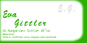 eva gittler business card